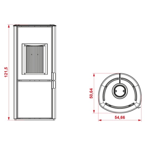 Vorschau: Kaminofen Palazzetti Dalia 7 kW