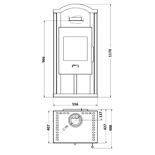 Vorschau: Kaminofen Wamsler Gron 6 kW