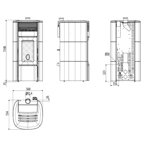 Vorschau: Pelletofen MCZ SUITE Air 10 UP! M3 10 kW