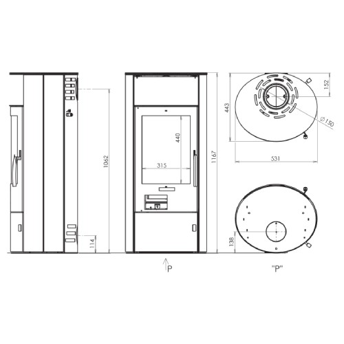 Vorschau: Kaminofen Oranier Polar 5 - 2.0 | 5 kW