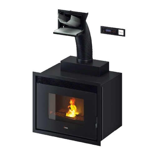 Pellet Kamineinsatz Cadel Saturno 16 | 18 kW wasserführend