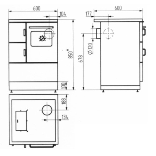 Vorschau: Holzherd Wamsler K 118 | 6 kW