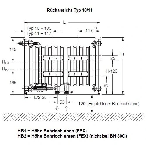 Vorschau: Heizkörper Komplett Set Buderus Logatrend VCM-Profil Typ 10 - Flachheizkörper