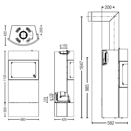 Vorschau: Kaminofen Austroflamm Fynn Xtra 2.0 | 6 kW