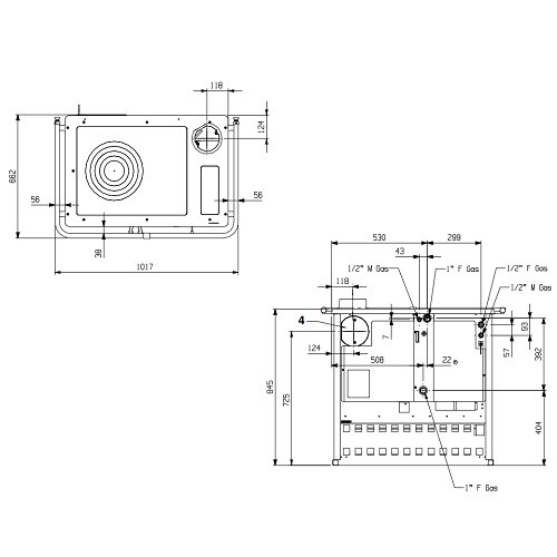 Vorschau: Holzherd La Nordica TermoRosa DSA 15,5 kW Wasserführend