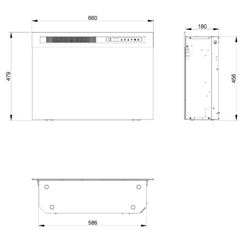 Vorschau: Elektrokamineinsatz Dimplex XHD Firebox 26