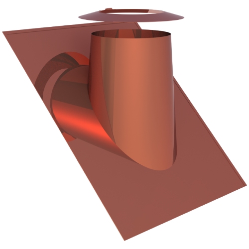 Dachdurchführung 36°-45° mit Wetterkragen aus Kupfer für Jeremias DW-FU