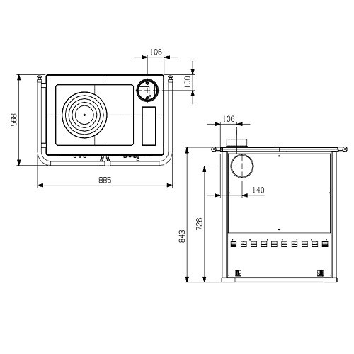 Vorschau: Holzherd La Nordica Rosetta 5.0 - Maiolica 7,9 kW