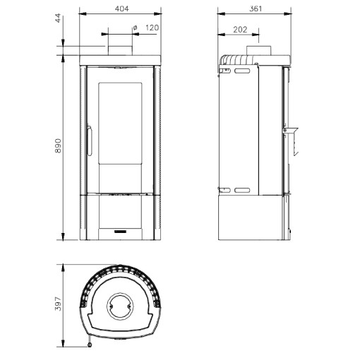 Vorschau: Kaminofen La Nordica Candy 4.0 | 6,2 kW