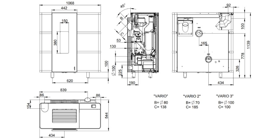 Vorschau: Pelletofen Wodtke ixpower e8 air+ 6 kW