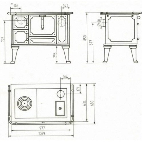 Vorschau: Holzherd Wamsler Jubiläumsherd K 138 J 7 kW