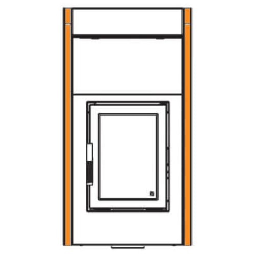 Kaminzubehör Leda - Anbauleisten (Paar) 30 x 895 mm zur Verbreiterung, Stahl