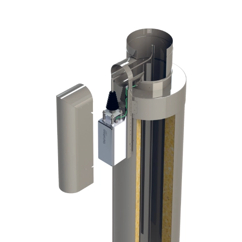 Elektrostatische Partikelabscheider OekoSolve - OekoTube-Outside für Edelstahlschornstein