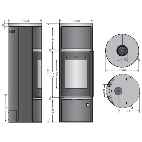 Vorschau: Kaminofen Oranier Arena Aqua 2.0 | 8,5 kW Wasserführend