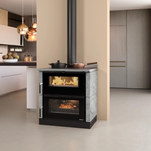 Vorschau: Holzherd La Nordica Verona XXL Petra - Maiolica 7 kW