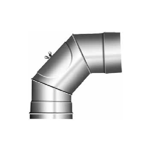 Bogen 87° (90°) mit Reinigung - einwandig - Schräder Future EW