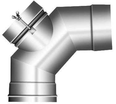 Bogen 87° (90°) mit konischem Deckel  - einwandig - Schräder Future EW