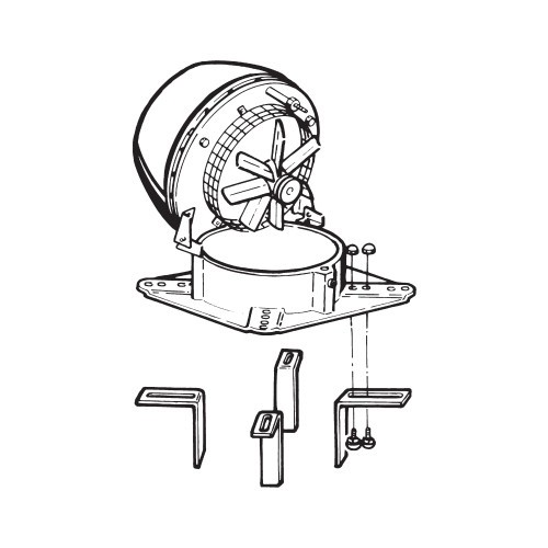 Vorschau: Rauchsauger Exodraft RS mit 8-eckiger - horizontal auswerfend