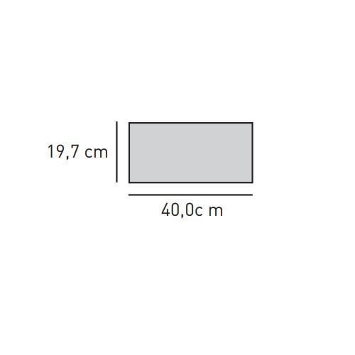 Kaminzubehör Skantherm - Revisionsblech für Optik-Box 40,0 x 19,7 cm