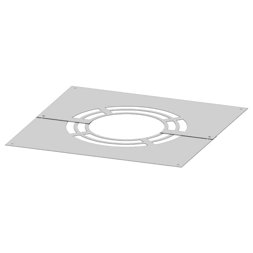 Deckenblende für Hinterlüftung, zweiteilig 1°-65° für Jeremias DW-FU und DW-Silver