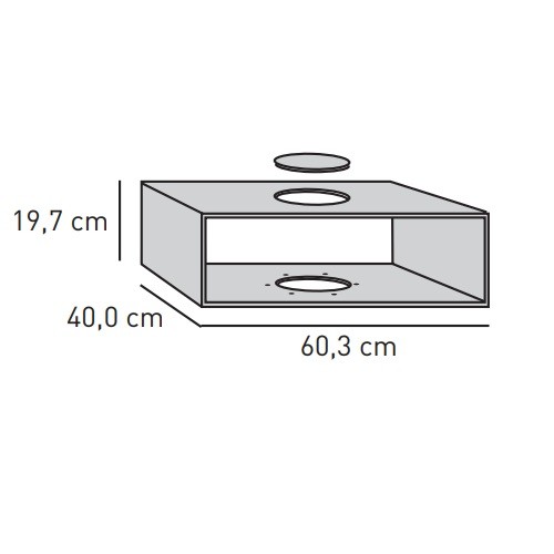 Kaminzubehör Skantherm - Technik Box, Breite 60,3 cm für Elements 603