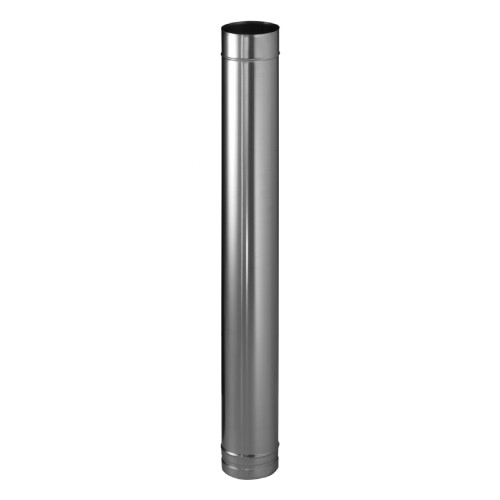 Rohrelement 1000 mm mit Doppelmuffe - einwandig - Schiedel PRIMA PLUS