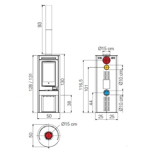 Vorschau: Kaminofen Edilkamin Tally Evo 8,1 kW