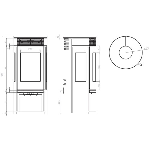 Vorschau: Kaminofen Oranier Rota Tre 2.0 | 5,5 kW