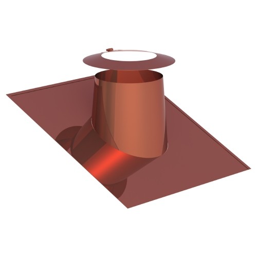 Dachdurchführung 16°-25° mit Wetterkragen aus Kupfer für Jeremias DW-FU