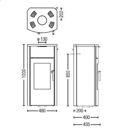 Vorschau: Kaminofen Austroflamm Jini Xtra 4 kW