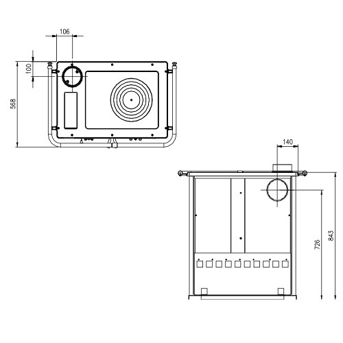 Vorschau: Holzherd La Nordica Rosetta Sinistra 5.0 - Steel 7,9 kW