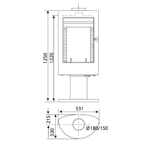 Vorschau: Kaminofen Wamsler Nizza 10 kW