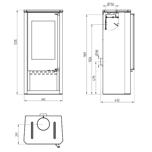 Vorschau: Kaminofen Wamsler Turon 8 kW