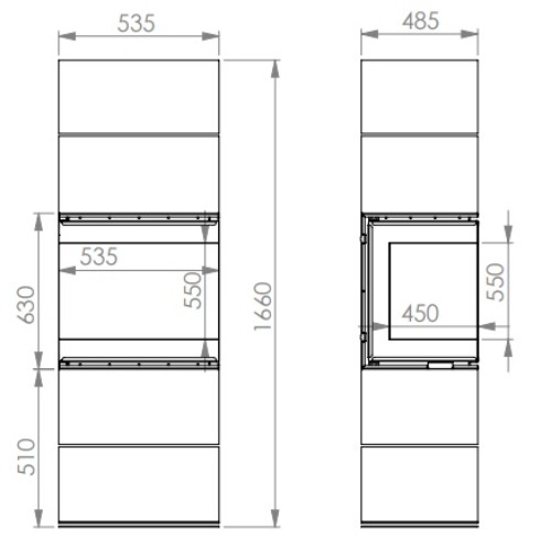 Vorschau: Kaminofen A Caminetti Scandinavian 50WH 9 kW