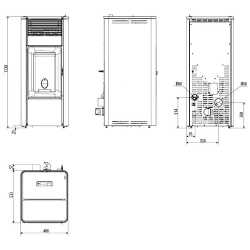 Vorschau: Pelletofen MCZ TEIA Comfort Air 10 S2 10 kW