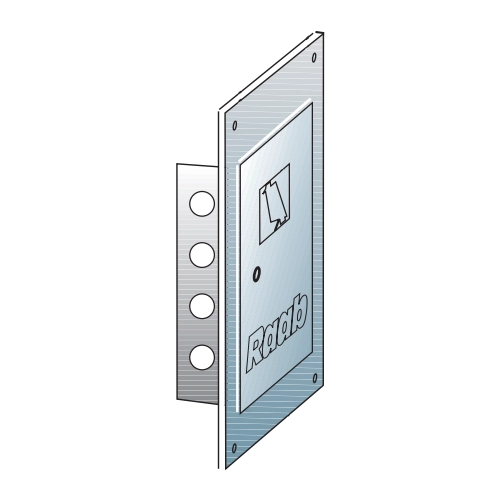 Kamintür 140 mm x 200 mm - einwandig - Raab EW-FU