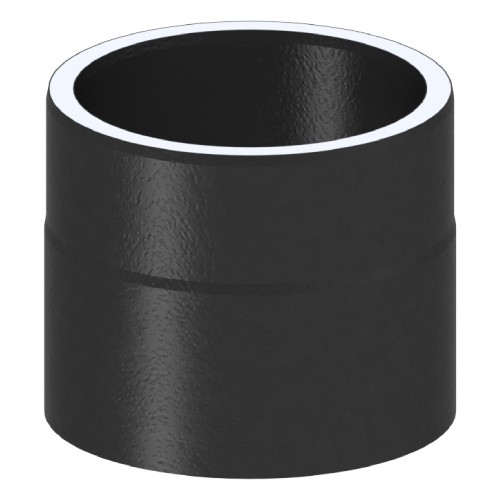 Ofenrohr - doppelwandig - Längenelement 150 mm mit Kondensatring schwarz - Jeremias Iso-Line