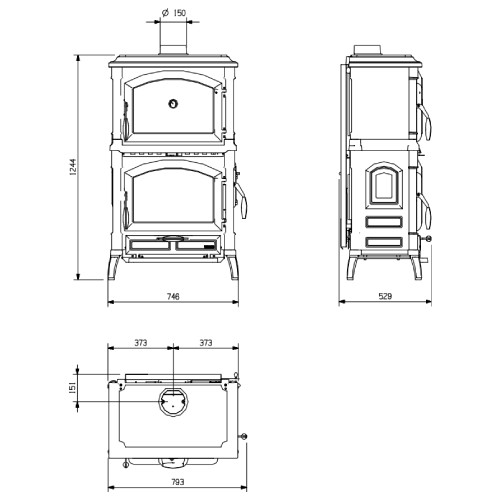 Vorschau: Kaminofen La Nordica Isotta Forno Evo 9,7 kW