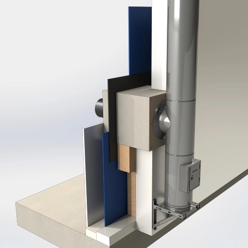 Vorschau: Wanddurchführung mit Schornstein