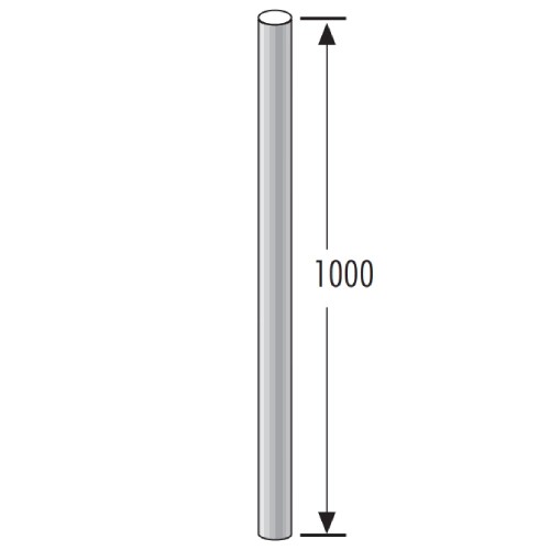 Vorschau: Verlängerung 1000 mm für Halter - einwandig - Raab Systeme