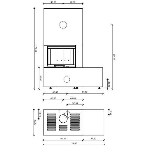 Vorschau: Kaminbausatz Neocube C22 7,8 kW