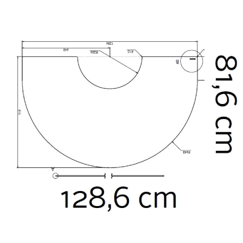 Kaminzubehör Morsoe - Glasvorlegeplatte 6 mm, 128,6 x 81,6 cm - 7900 / 7800