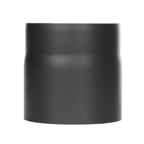 Ofenrohr - Längenelement 150 mm mit Kondensatring (mit Einzug) - schwarz - Jeremias Ferro-Lux