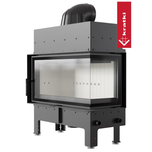 Kamineinsatz Kratki Floki L 12 kW Eckkamin