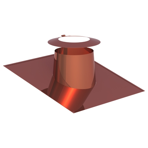Dachdurchführung 5°-15° mit Wetterkragen aus Kupfer für Jeremias DW-FU