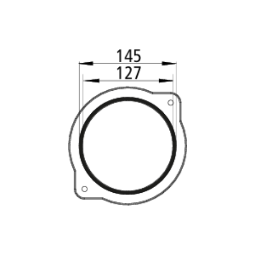 Kaminzubehör Leda - Heizgasstutzen Ø 145 mm