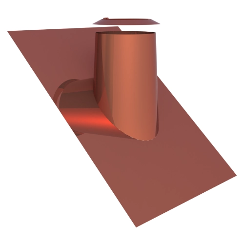 Dachdurchführung 36°-45° mit Bleirand und Wetterkragen aus Kupfer für Jeremias DW-FU