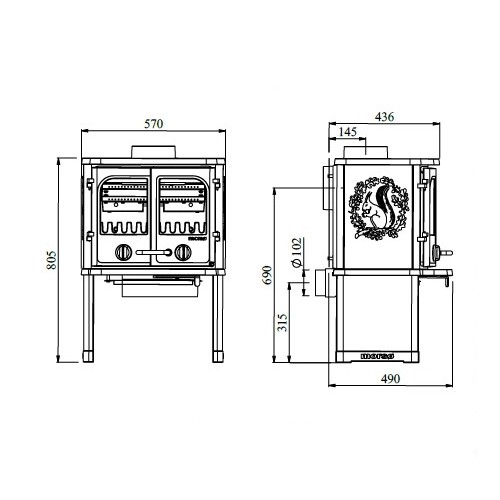 Vorschau: Kaminofen Morsoe 2140 | 5,5 kW