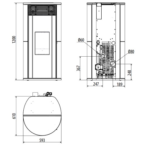 Vorschau: Pelletofen MCZ PAD Hydromatic 18 M2+ 17,7 kW wasserführend