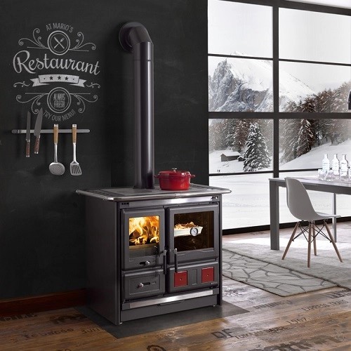 Vorschau: Holzherd La Nordica Rosa L 5.0 Steel 9,5 kW